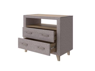 Комод Райтон Hygge 91×78×54 Ткань: Велюр (Gratta 6 Ягодный мусс) фото #2