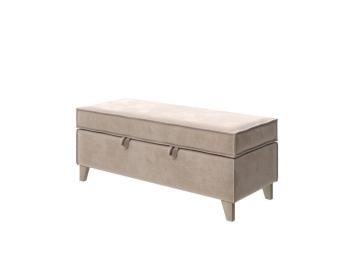 Банкетка Райтон Hygge 119×46×48 Ткань: Велюр (Лофти Бежевый)
