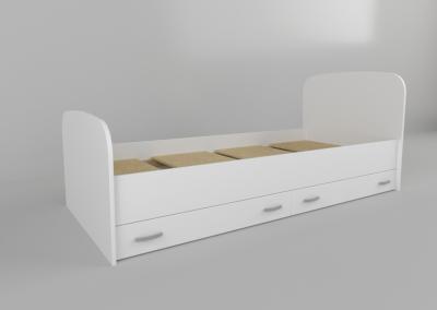 Кровать Виктория New 90 с ящиками , Белый фото #1