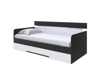 Кровать Кровать-Софа Milton (ЛДСП Черный/Белый) 90x200