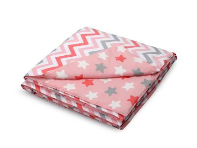 Покрывало Райтон Соня 107×203 Бязь (Зигзаг коралловый / Пряники коралловый) фото #1