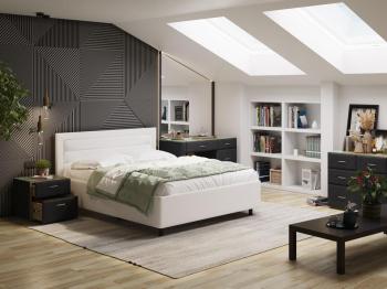 Кровать Райтон Next Life 2 90×200 Ткань: Велюр (Ultra Багряный)