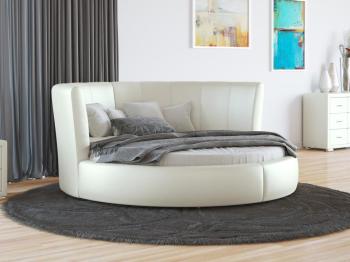 Мягкая Кровать Орматек Luna (Экокожа Молочный перламутр) 210x210