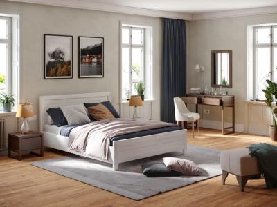 Кровать Райтон Toronto с подъемным механизмом 180×190 Массив (сосна) (Белая эмаль) фото #1