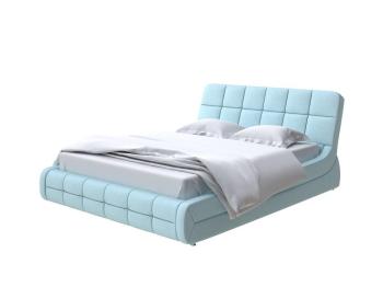 Мягкая Кровать Орматек Corso-6 (Ткань: Велюр Scandi Cotton 20 Голубой Лед) 180x190