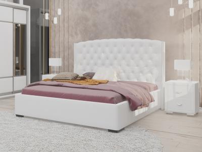 Мягкая Кровать Орматек Dario Slim (Экокожа Белый) 140x200 фото #1