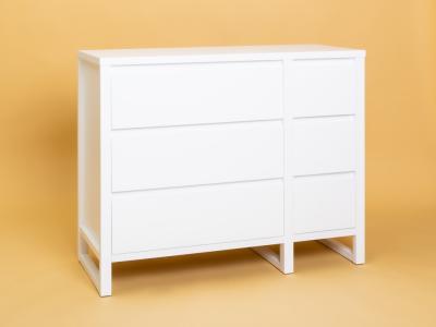 Комод Райтон Canada (6 ящиков) 110×45×87 Массив (береза) (Слоновая кость) фото #4