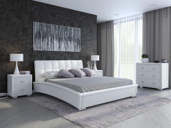 Кровать Орматек Corso-1L (Экокожа Белый) 200x190