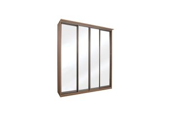 Шкаф-купе Райтон 4х дв Элит 236×45×240 ЛДСП (Дуб Шамони/Коньяк (профиль))
