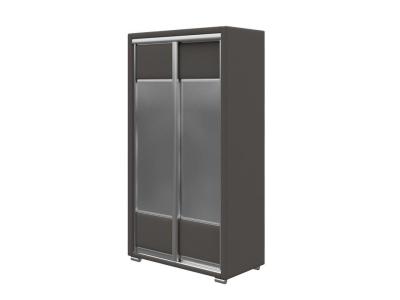 Шкаф Орматек Шкаф-купе 2х дв Orma Soft 2 (2 зеркала) (Ткань: Велюр Forest 520 Темно-серый) 119x60 фото #1