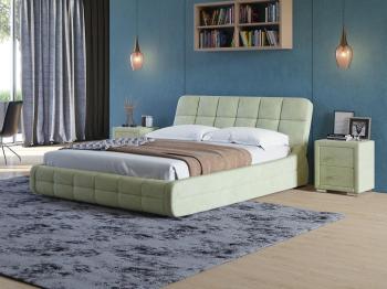 Мягкая Кровать Орматек Corso-6 (Ткань: Велюр Лофти Олива) 200x200