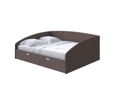 Мягкая Кровать Орматек Bono (Ткань: Рогожка Тетра Брауни) 160x200 фото #1