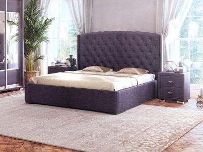 Мягкая Кровать Орматек Dario Slim (Ткань: Велюр Лофти Слива) 180x200 фото #1