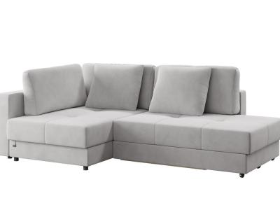 Орматек Угловой диван-кровать Tomas (левый) (Ткань: Велюр Ультра смок) 150x200 фото #1