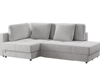 Орматек Угловой диван-кровать Tomas (левый) (Ткань: Велюр Ультра смок) 150x200