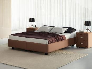 Мягкая Кровать Орматек Rocky Base Set (Экокожа Бронзовый перламутр) 160x190