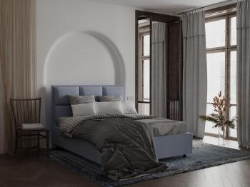 Кровать Райтон Malina 180×190 Ткань: Рогожка (Firmino Голубой лед)
