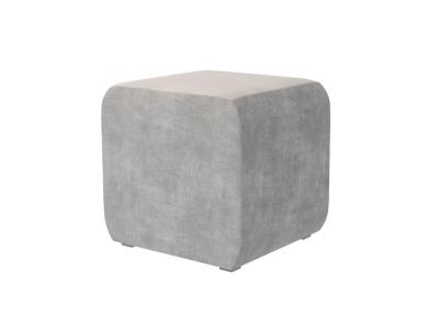 Пуфик Райтон Пуф Comfy 52×46×48 Ткань: Флок (Бентлей Дымчатый) фото #1