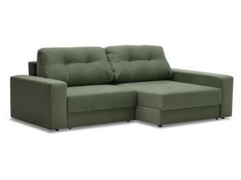 Орматек Угловой диван-кровать Йорк 3 Middle (правый) (Ткань: Велюр Newtone Kiwi зеленый) 200x150
