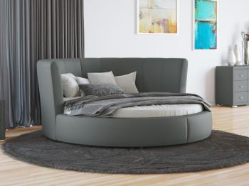 Мягкая Кровать Орматек Luna (Экокожа Серый) 220x220