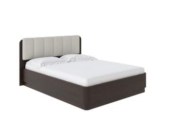 Мягкая Кровать Орматек Wood Home 2 с подъемным механизмом (Ткань: Велюр Венге (сосна) с брашированием/Лама Лён) 180x190
