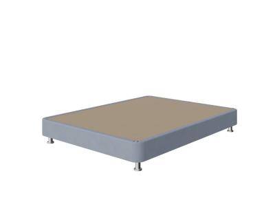 Мягкая Кровать BoxSpring Home (Ткань: Микрофибра Diva Светло-серый) 140x200 фото #1