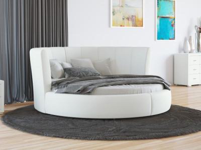 Мягкая Кровать Орматек Luna (Экокожа Белый) 210x210 фото #1