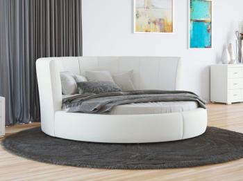 Мягкая Кровать Орматек Luna (Экокожа Белый) 210x210