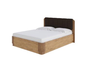 Мягкая Кровать Орматек Wood Home Lite 2 с подъемным механизмом (ЛДСП Бунратти+ткань ЛДСП Бунратти/Антик (сосна)/Лама Шоколад) 80x220
