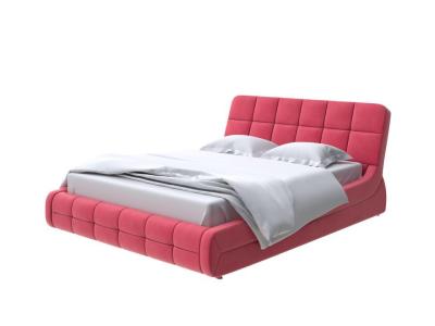 Мягкая Кровать Орматек Corso-6 (Ткань: Велюр Forest 13 Красный) 200x190 фото #1
