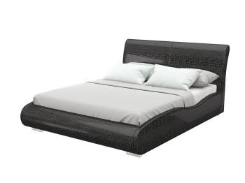 Мягкая Кровать Орматек Corso-8 Lite (Экокожа Кайман черный) 180x190