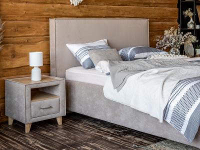 Кровать Райтон Hygge Simple 180×220 Ткань: Велюр (Лофти Бежевый) фото #6
