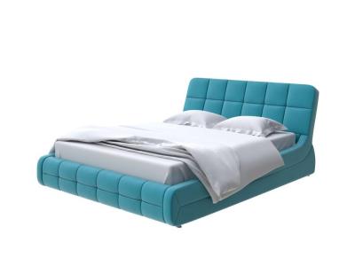Мягкая Кровать Орматек Corso-6 (Ткань: Велюр Forest 562 Голубой) 180x200 фото #1