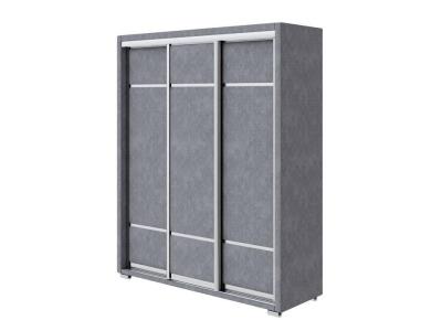 Шкаф Орматек Шкаф-купе 3х дв Orma Soft 2 (без зеркал) (Ткань: Рогожка Levis 83 Светло-Серый) 177x60 фото #1