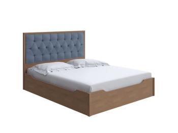 Кровать Райтон Vester с подъемным механизмом 180×220 Ткань/Массив (Diva Светло-серый/Антик (сосна))