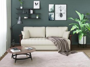 Диван-кровать Райтон Blossom Middle 154×203 Ткань/Массив (Levis 12 Лён/Орех)