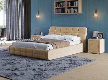 Мягкая Кровать Орматек Corso-6 (Экокожа Бежевый) 160x190