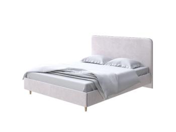 Мягкая Кровать Mia (Ткань: Велюр Casa Лунный) 140x200