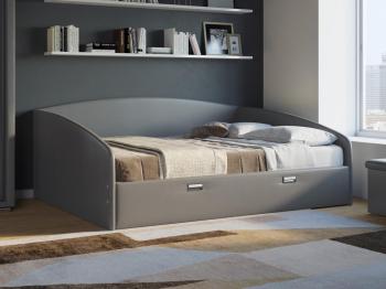 Мягкая Кровать Орматек Bono (Экокожа Серый) 160x200