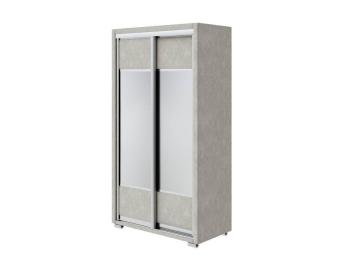Шкаф Орматек Шкаф-купе 2х дв Orma Soft 2 (2 зеркала) (Ткань: Рогожка Levis 14 Бежевый) 119x60