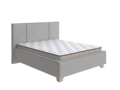 Кровать Райтон Hygge Line 140×200 Искусственная шерсть (Лама Светло-серый) фото #1