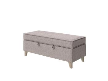 Банкетка Райтон Hygge 119×46×48 Ткань: Рогожка (Levis 14 Бежевый)