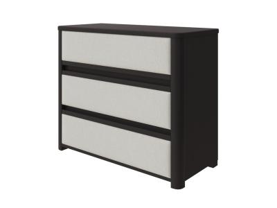 Комод Орматек Wood Soft (Искусственная шерсть Венге (сосна) с брашированием/Лама Лён) 90x40 фото #1