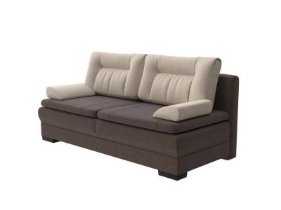 Орматек Диван-кровать Easy Home Hard (Ткань: Велюр Soft 9 Коричневый/Soft 2 Светло-бежевый) 150x200 фото #1