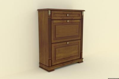 Комод для обуви (850х300х1010), шпон вишни, дуба, ясеня фото #1