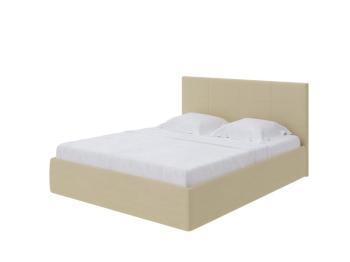 Мягкая Кровать Орматек Alba c ПМ (Ткань: Велюр Forest 4 Бежевый) 160x200