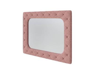 Зеркало Орматек настенное Flavio (Ткань: Рогожка Levis 62 Розовый) 110x5 фото #1