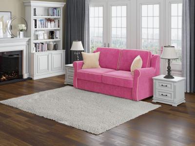 Орматек Диван-кровать Synergy Grace (Ткань: Велюр Soft 20 Розовый/Soft 2 Светло-бежевый) 140x196 фото #1