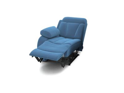 Кресло Орматек Модуль электрореклайнер Манчестер (левый) (Ткань: Экозамша Breeze Blue) 81x104 фото #2