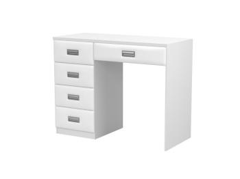 Туалетный стол Райтон Como/Veda (5 ящиков) 110×52×87 ЛДСП Дуб Шамони+экокожа (Дуб Шамони светлый/Athens Светло-бежевый)